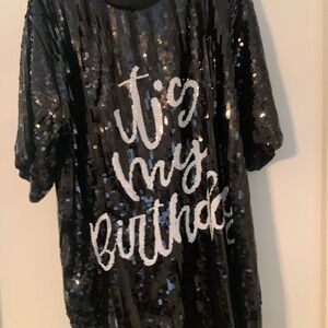 Fashion nova Black Sequin Birthday Dress
